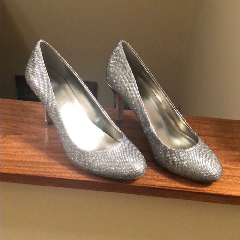 Sparkling Silver Heels